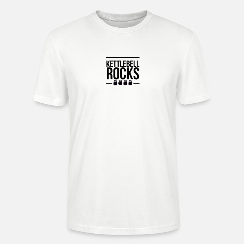 Kettlebell ROCKS 1.0 - Stanley/Stella Unisex Bio-T-Shirt CRAFTER - Weiß