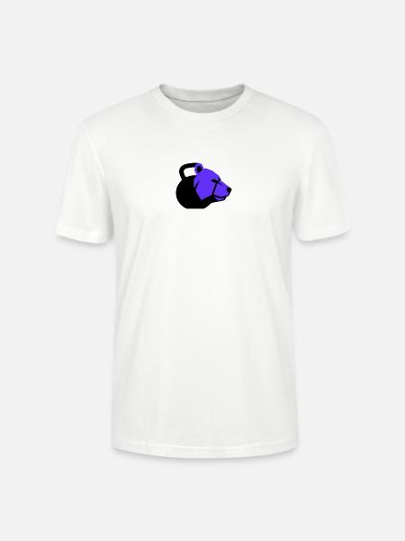 Kettlebell Bear Bear Dynamic Fitness - Stanley/Stella CRAFTER Unisex Organic T-Shirt - white