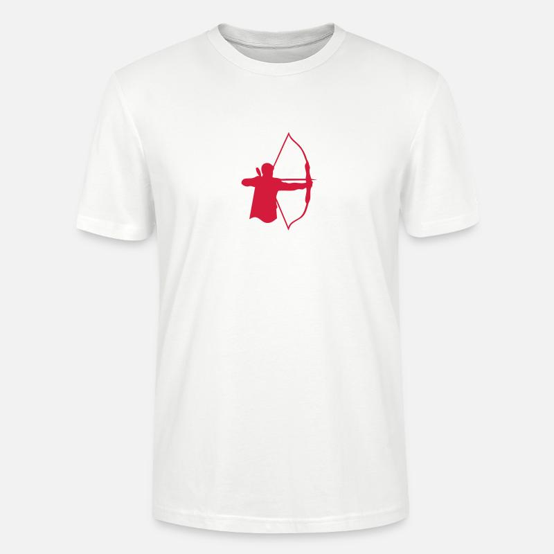 Bogenschießen Bogenschießen Logo bogenschieben6 - Stanley/Stella Unisex Bio-T-Shirt CRAFTER - Weiß