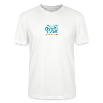 Uhyst Coast Spree Bärwalder See Bearforest Lake bl - Stanley/Stella Unisex Bio-T-Shirt CRAFTER - Weiß - Vorne - Alina (178cm) & Michal (187cm)