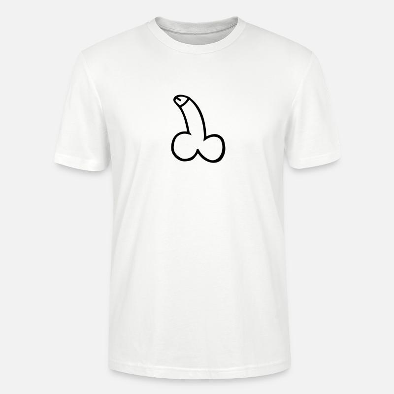 Penis - Stanley/Stella Unisex Bio-T-Shirt CRAFTER - Weiß
