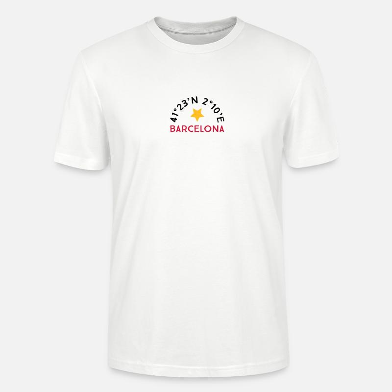 Barcelone - T-shirt bio CRAFTER Stanley Stella Unisexe - blanc