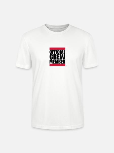 Official Crew Member Logo - Stanley/Stella CRAFTER Unisex Organic T-Shirt - white