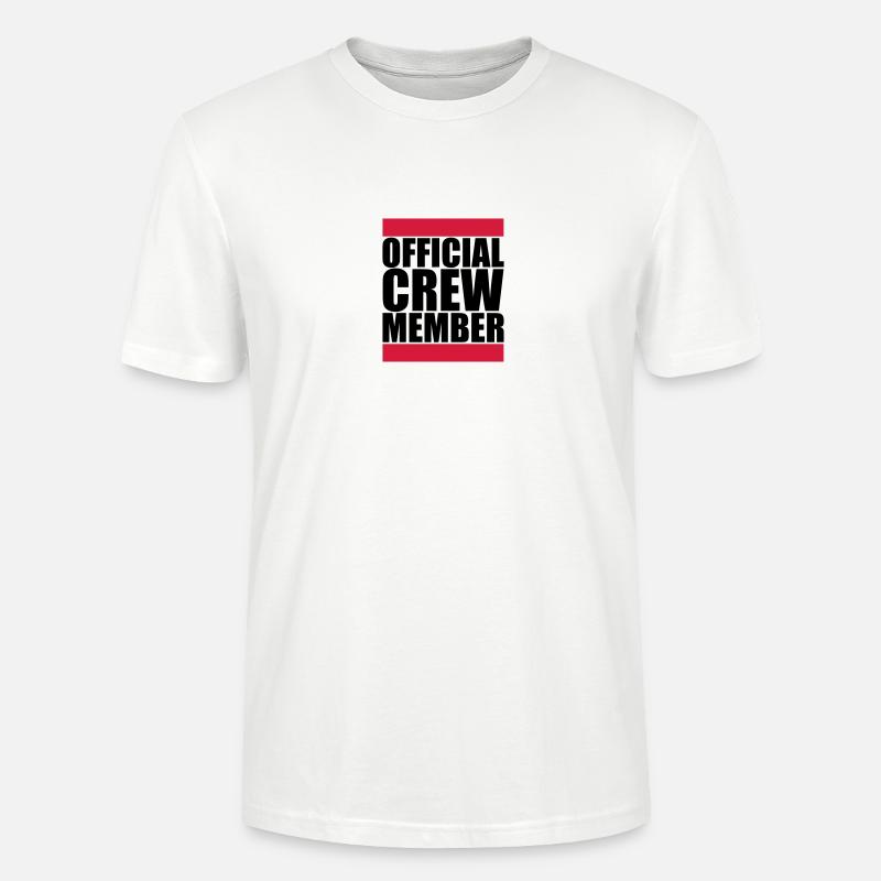 Official Crew Member Logo - T-shirt bio CRAFTER Stanley Stella Unisexe - blanc