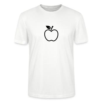 Apfel - Stanley/Stella Unisex Bio-T-Shirt CRAFTER - Weiß - Vorne - Alina (178cm) & Michal (187cm)