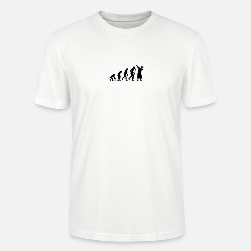 Evolution dab dabbing graduation college student - Stanley/Stella Unisex Bio-T-Shirt CRAFTER - Weiß