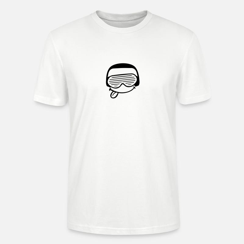 Funky DJ Face - Stanley/Stella Unisex Bio-T-Shirt CRAFTER - Weiß