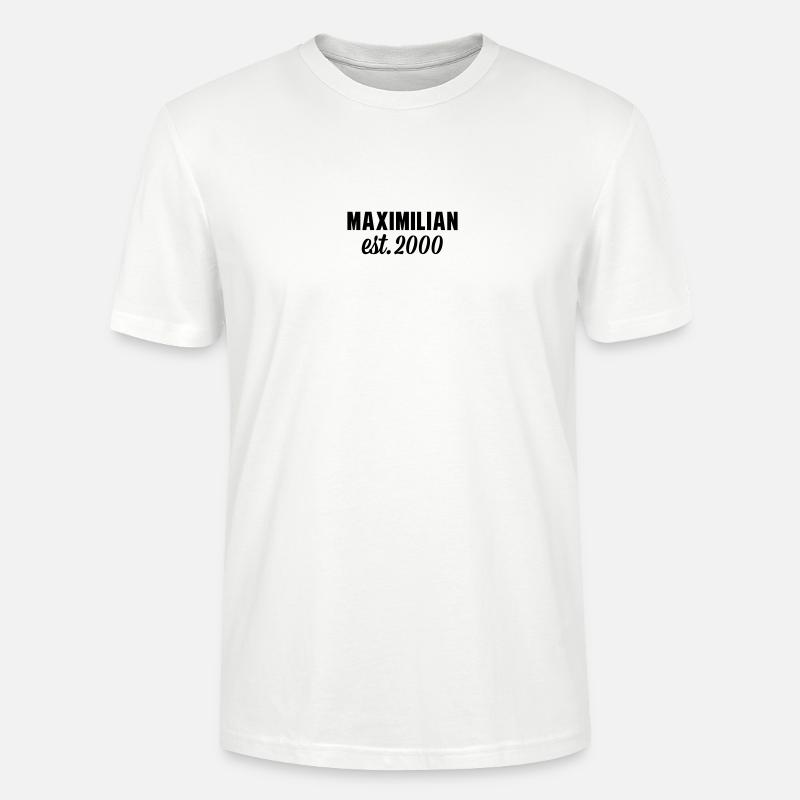 Maximilian est 2000 - Stanley/Stella Unisex Bio-T-Shirt CRAFTER - Weiß
