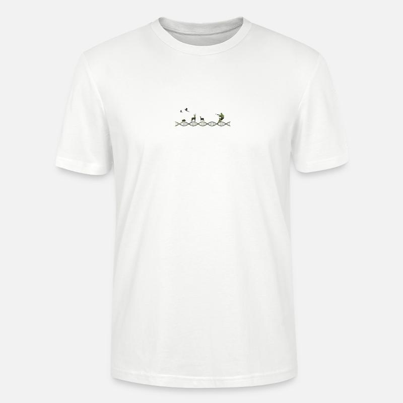 DNA Jagd Tarnmuster - Stanley/Stella Unisex Bio-T-Shirt CRAFTER - Weiß