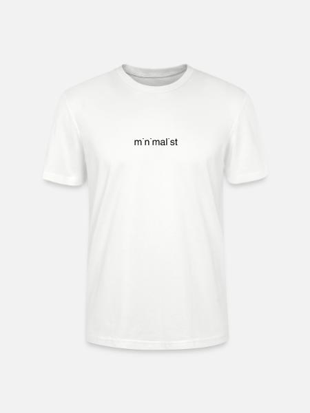minimalist - Stanley/Stella CRAFTER Unisex Organic T-Shirt - white