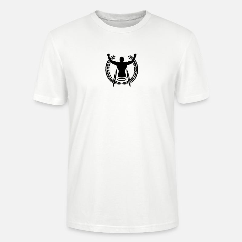 Sieger im Rollstuhl - Stanley/Stella Unisex Bio-T-Shirt CRAFTER - Weiß