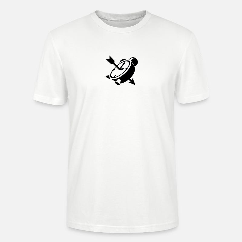 Un réveil avec une flèche - T-shirt bio CRAFTER Stanley Stella Unisexe - blanc