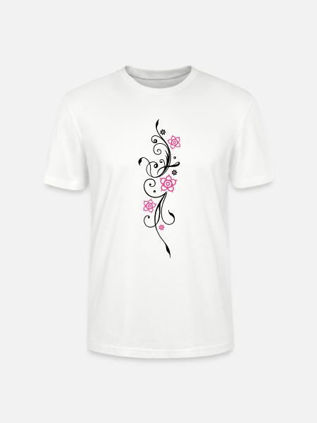 Belle fleurs en filigrane. Élément floral. - T-shirt bio CRAFTER Stanley Stella Unisexe - blanc