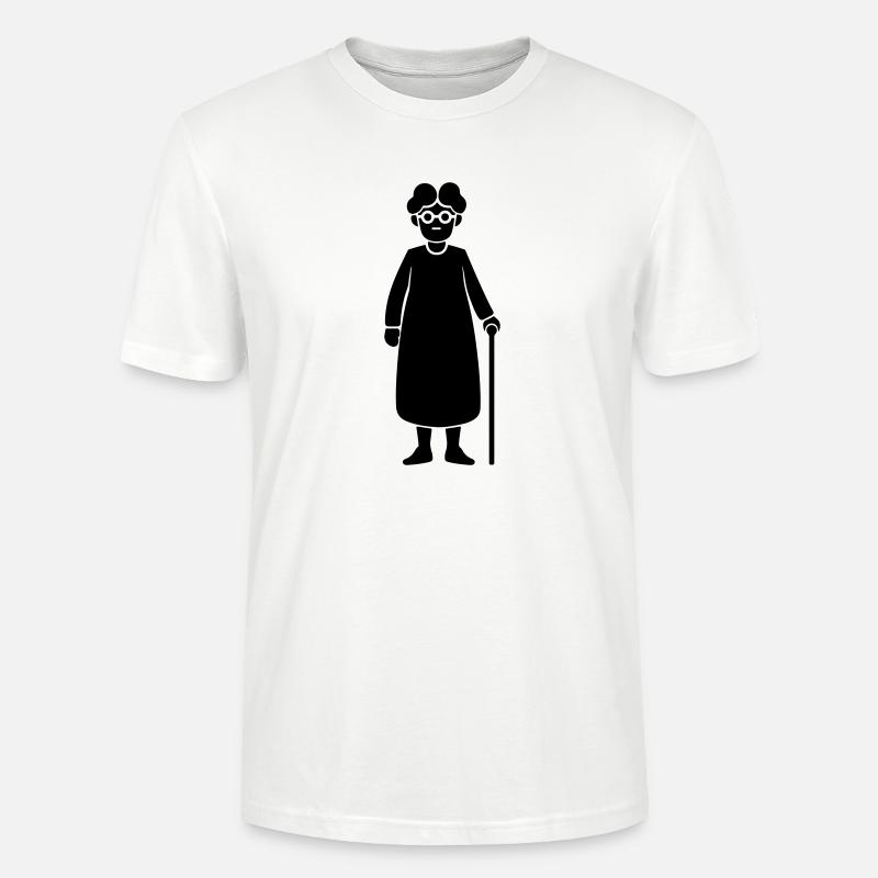 Oma Silhouette - Stanley/Stella Unisex Bio-T-Shirt CRAFTER - Weiß