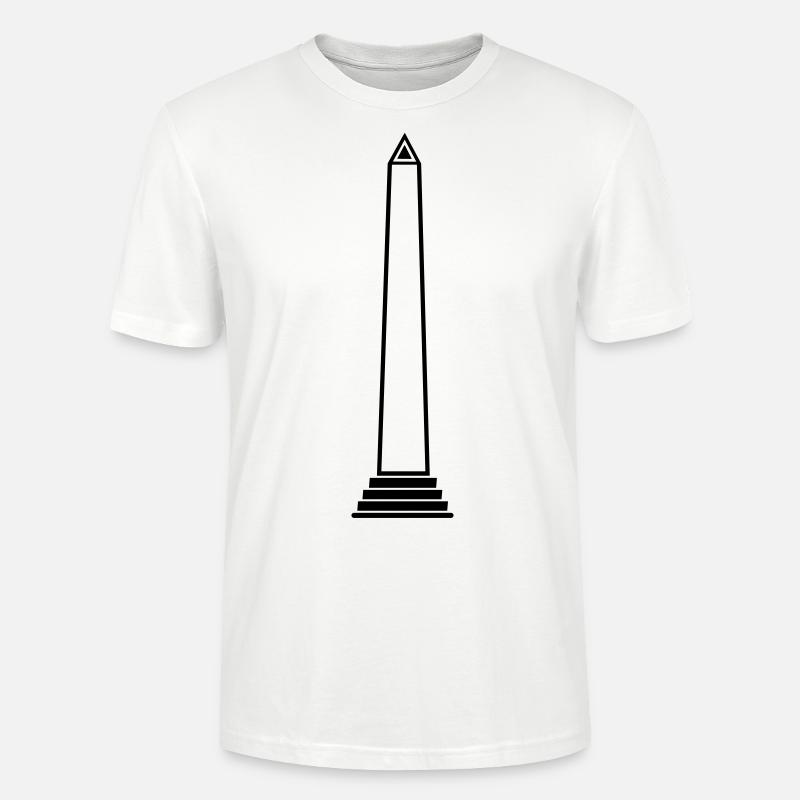 obelisk - Stanley/Stella CRAFTER Unisex Organic T-Shirt - white