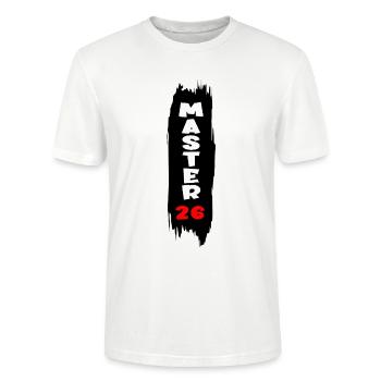 Master 2026 - T-shirt bio CRAFTER Stanley Stella Unisexe - blanc - Devant - Alina (178cm) & Michal (187cm)