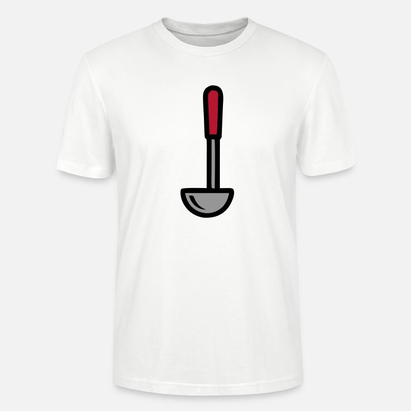 Schöpfkelle Suppe Kochen Restaurant Küchenchef - Stanley/Stella Unisex Bio-T-Shirt CRAFTER - Weiß