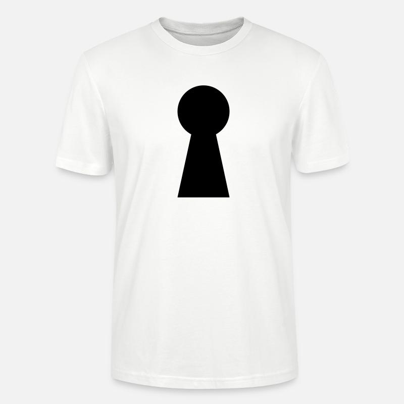 Trou de serrure 1c - T-shirt bio CRAFTER Stanley Stella Unisexe - blanc