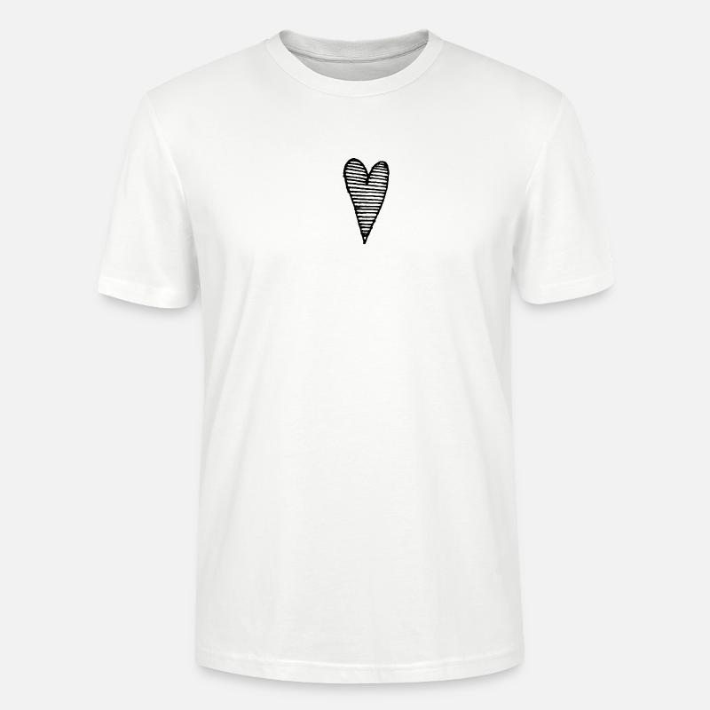 Herz Liebe - Stanley/Stella Unisex Bio-T-Shirt CRAFTER - Weiß