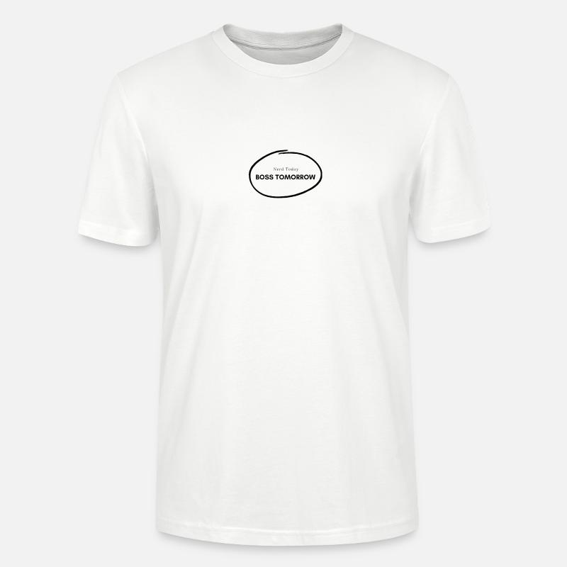 Nerd Today Boss Tomorrow - Stanley/Stella Unisex Bio-T-Shirt CRAFTER - Weiß