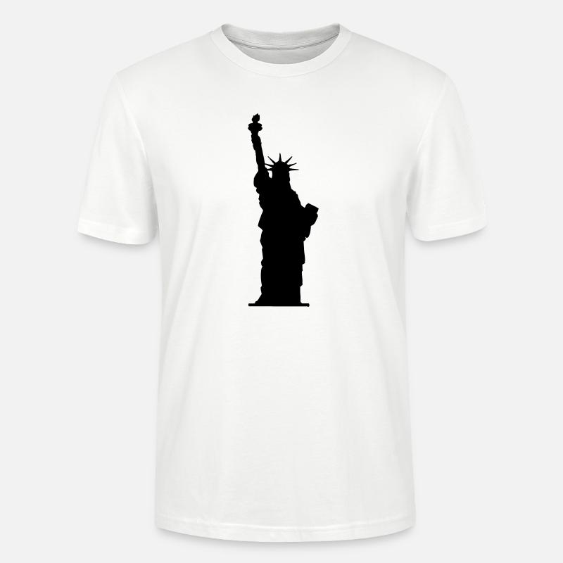 Statue de la Liberté - T-shirt bio CRAFTER Stanley Stella Unisexe - blanc