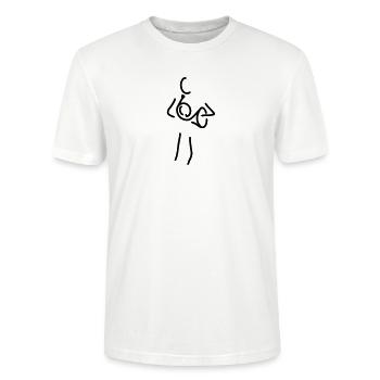 horn spielen - Stanley/Stella Unisex Bio-T-Shirt CRAFTER - Weiß - Vorne - Alina (178cm) & Michal (187cm)