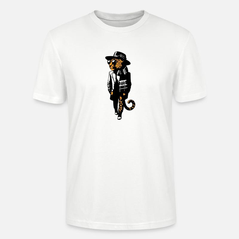 Leopard dandy - T-shirt bio CRAFTER Stanley Stella Unisexe - blanc