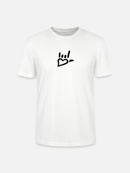 metal_heart_hand - Stanley/Stella Unisex Bio-T-Shirt CRAFTER - Weiß