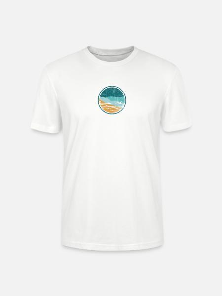 Coastal Waves Circle - Stanley/Stella Unisex Bio-T-Shirt CRAFTER - Weiß