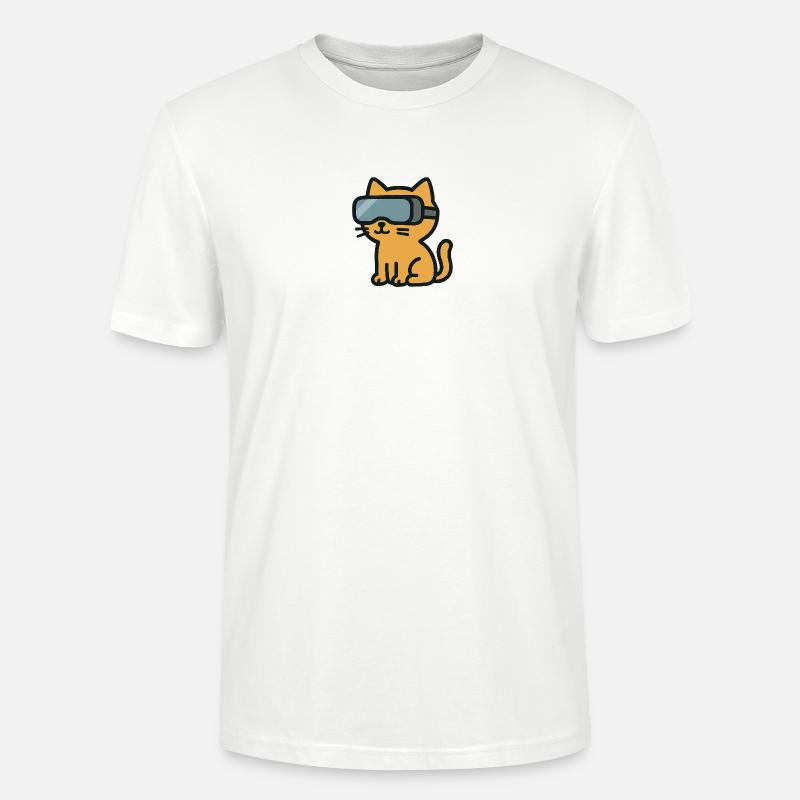 VR Chat: Das immersive Katzenabenteuer - Stanley/Stella Unisex Bio-T-Shirt CRAFTER - Weiß