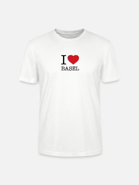 I LOVE BASEL - Stanley/Stella Unisex Bio-T-Shirt CRAFTER - Weiß