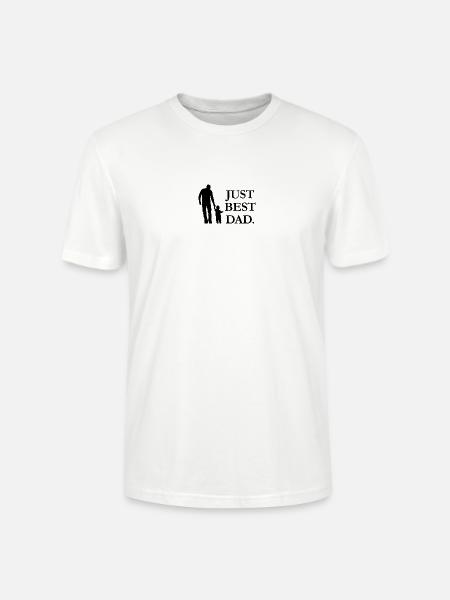 Just Best Dad - Stanley/Stella Unisex Bio-T-Shirt CRAFTER - Weiß