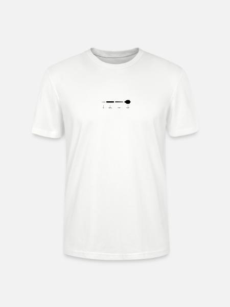 Dartpfeil Erklärung Anatomie Dart-Design - Stanley/Stella Unisex Bio-T-Shirt CRAFTER - Weiß