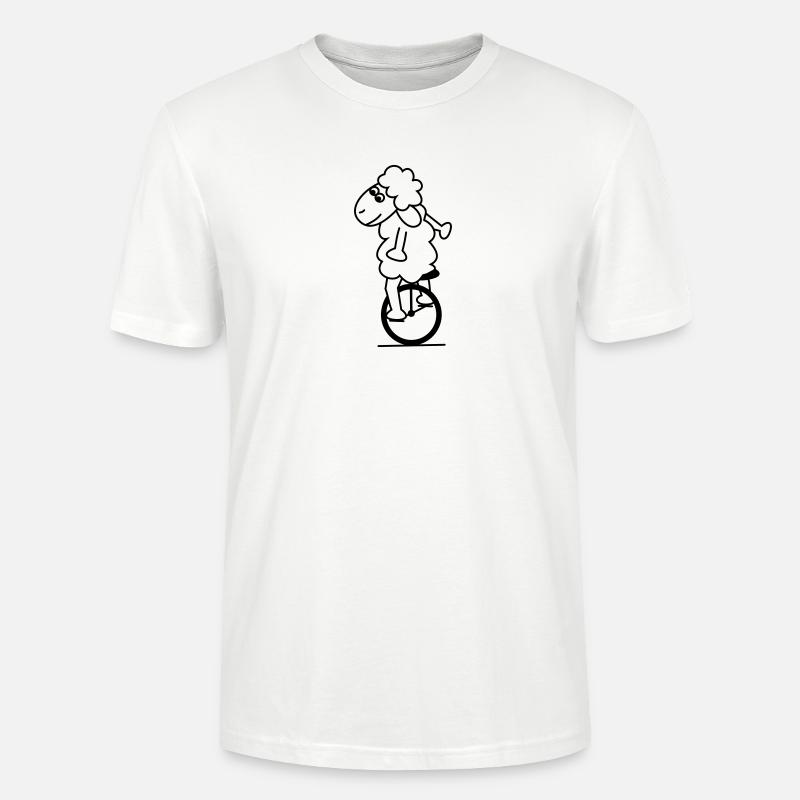 Einradschaf - Stanley/Stella Unisex Bio-T-Shirt CRAFTER - Weiß