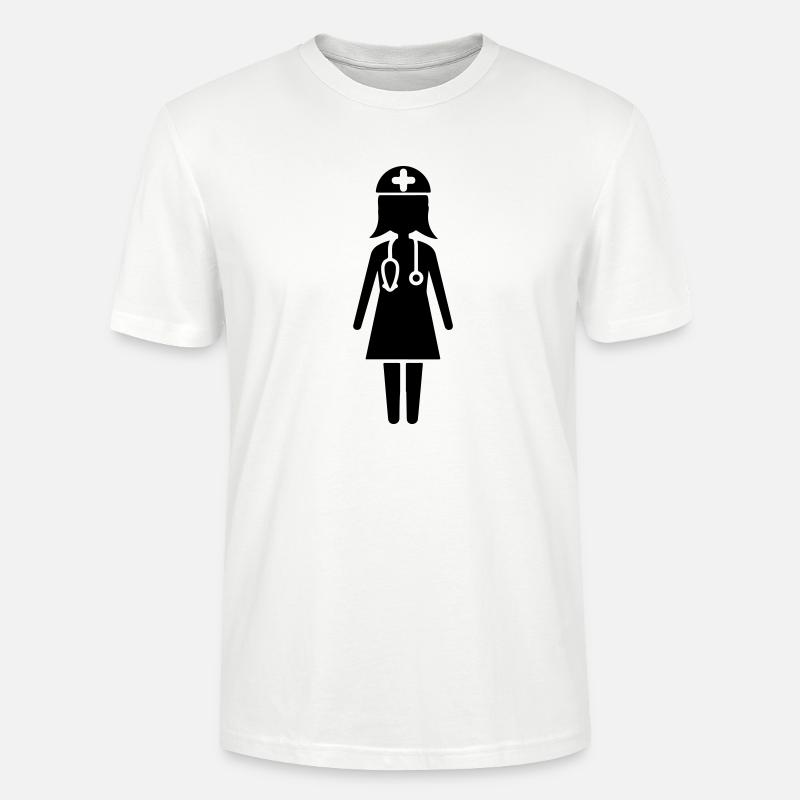 Krankenschwester Doktor - Stanley/Stella Unisex Bio-T-Shirt CRAFTER - Weiß