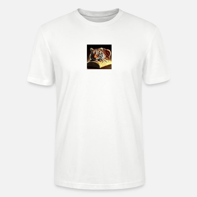 Tiger biscuits 😅😅😅 - Stanley/Stella CRAFTER Unisex Organic T-Shirt - white