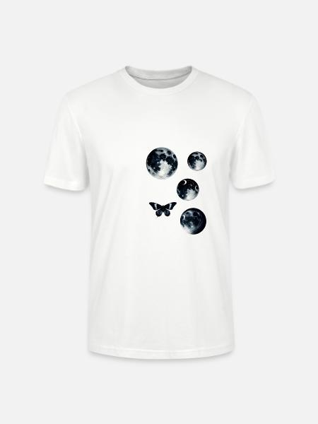 planeten,schmetterling,mond,illustration,planet - Stanley/Stella Unisex Bio-T-Shirt CRAFTER - Weiß