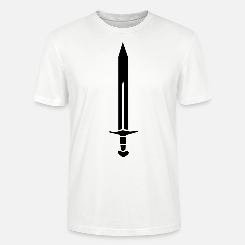 Schwert sword - Stanley/Stella Unisex Bio-T-Shirt CRAFTER - Weiß