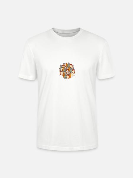 Katzen - Stanley/Stella Unisex Bio-T-Shirt CRAFTER - Weiß