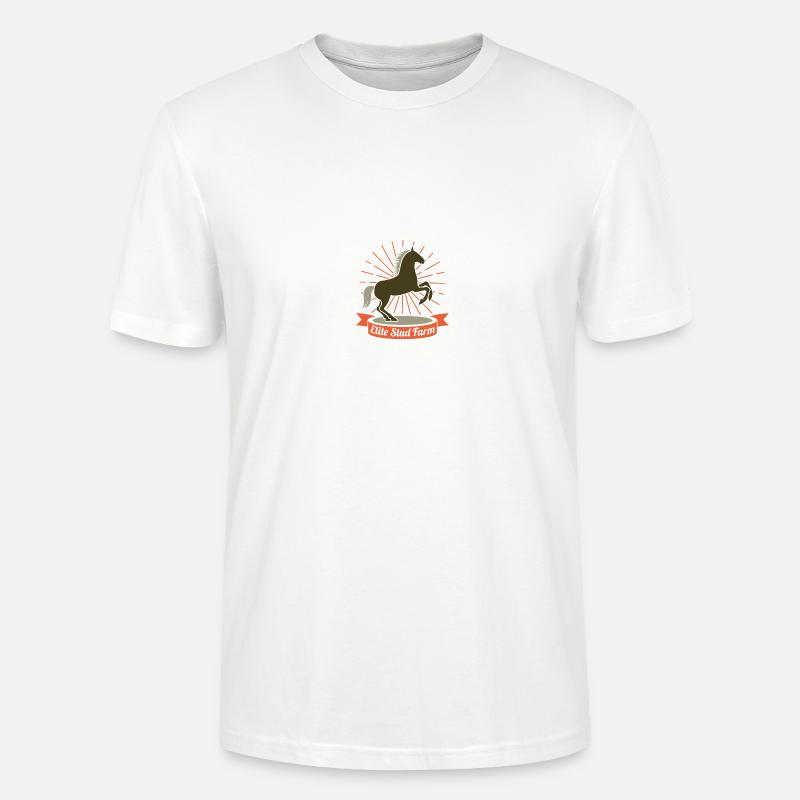 Pferde - Stanley/Stella Unisex Bio-T-Shirt CRAFTER - Weiß