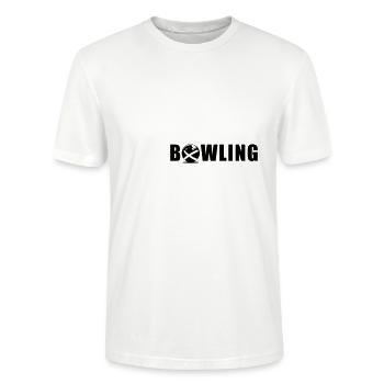 Bowling - Mon sport - T-shirt bio CRAFTER Stanley Stella Unisexe - blanc - Devant - Alina (178cm) & Michal (187cm)
