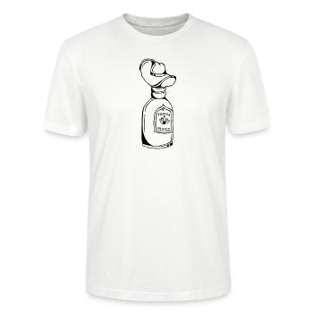 Tequila Schnaps Alkohol Sombrero - Stanley/Stella Unisex Bio-T-Shirt CRAFTER - Weiß - Vorne - Alina (178cm) & Michal (187cm)