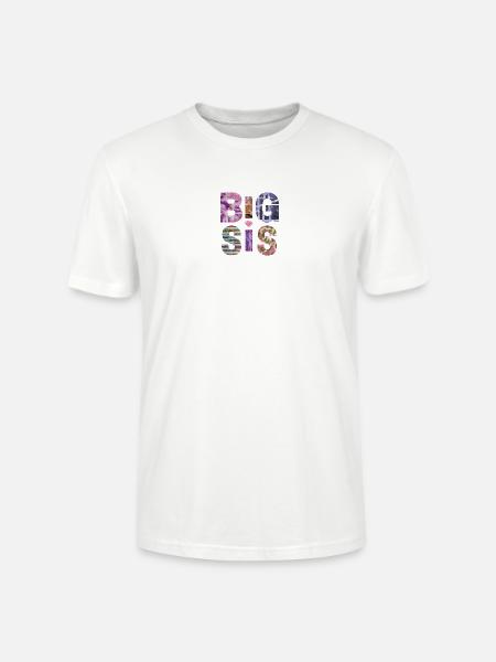 BIG SIS II- Sister - Große Schwester - Partnerlook - Stanley/Stella Unisex Bio-T-Shirt CRAFTER - Weiß