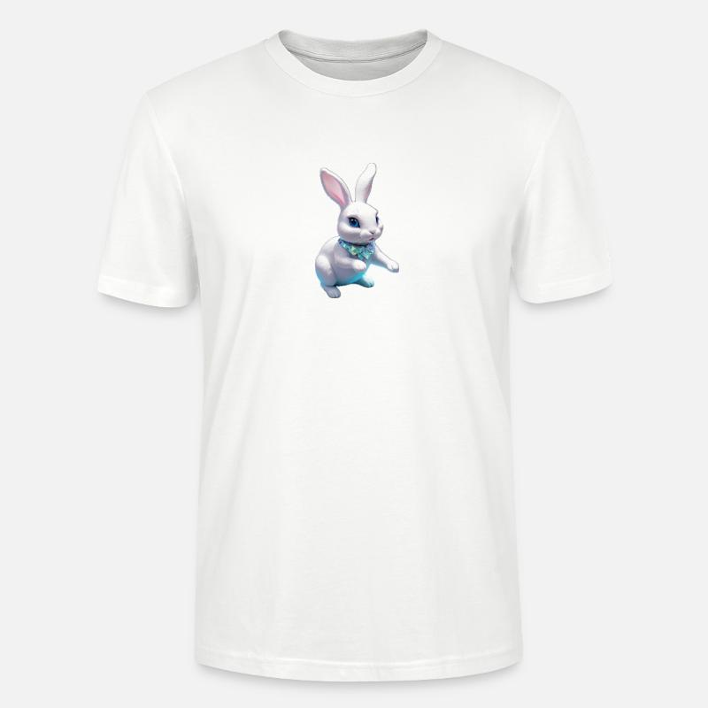 White Rabbit Crystal - Stanley/Stella Unisex Bio-T-Shirt CRAFTER - Weiß