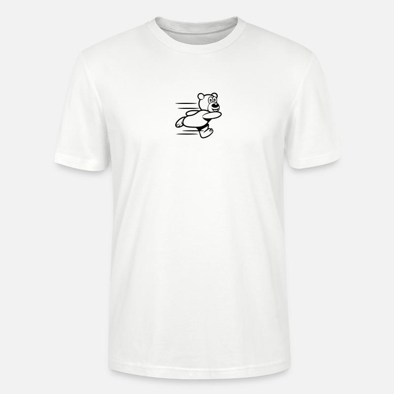 Exécutez Teddy exécuter - T-shirt bio CRAFTER Stanley Stella Unisexe - blanc