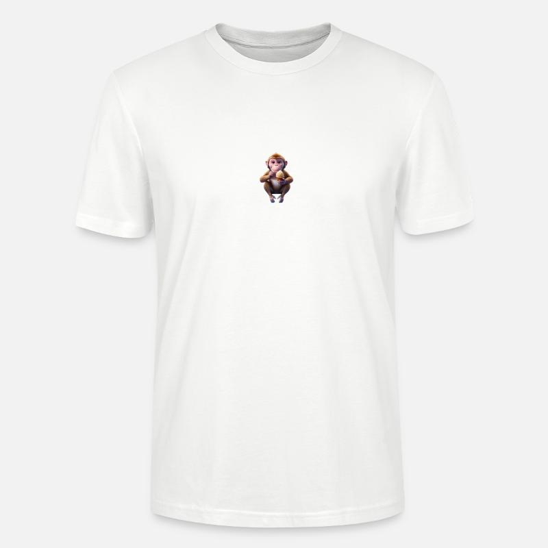 Galaktischer Eisaffe - Stanley/Stella Unisex Bio-T-Shirt CRAFTER - Weiß