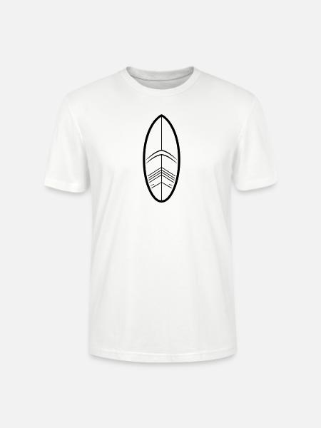 Surfen - Stanley/Stella Unisex Bio-T-Shirt CRAFTER - Weiß