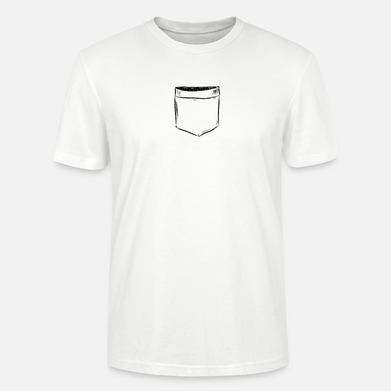 Brusttasche Comic Draw - Stanley/Stella Unisex Bio-T-Shirt CRAFTER - Weiß