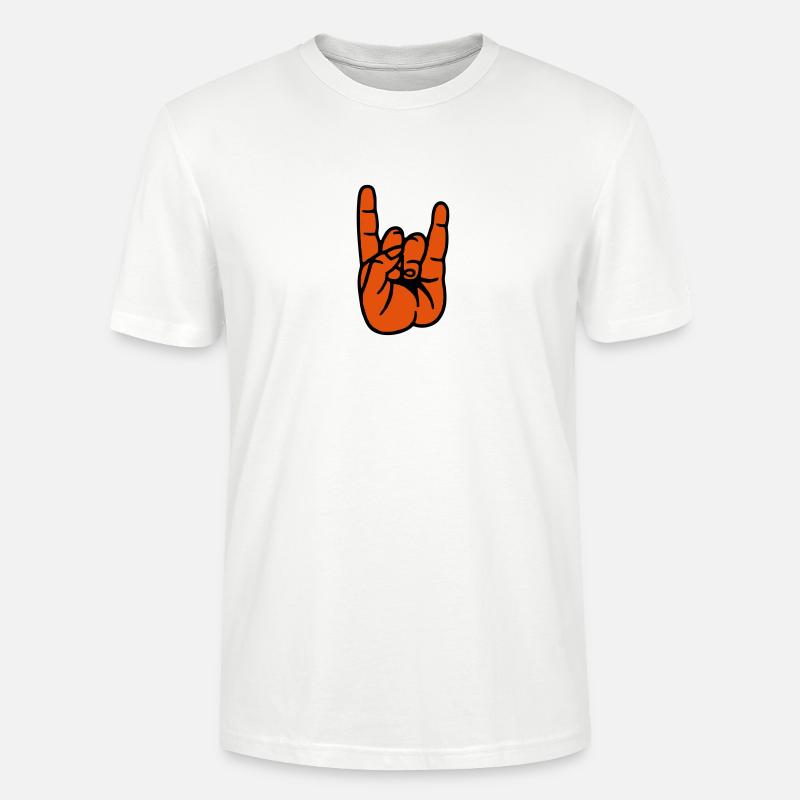 Devil Rock Hand - Stanley/Stella Unisex Bio-T-Shirt CRAFTER - Weiß