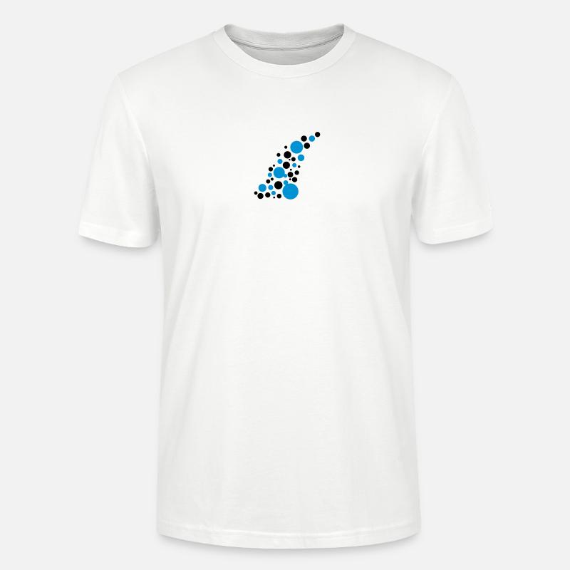 Points de Circle pattern design - T-shirt bio CRAFTER Stanley Stella Unisexe - blanc